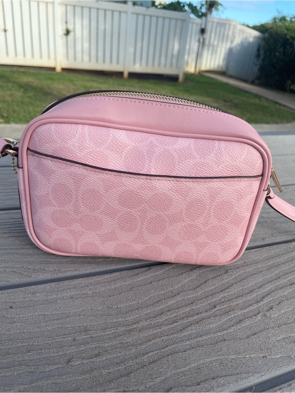 Coach Mini Jamie Pink Signature Crossbody - Picture 2 of 14